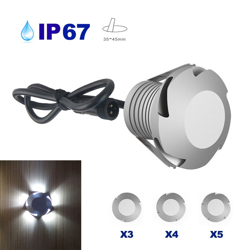24 /    IP67 ߿ ǳ  12V 3W LED Reces..